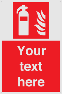 Custom Fire extinguisher Sign